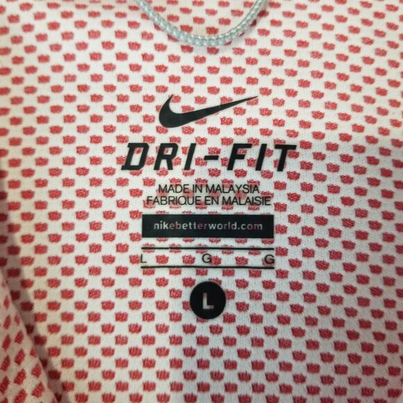 Nike Dri Fit Jacket Womens Large Pink Full Zip Thumbholes Running Activewear - Picture 4 of 9